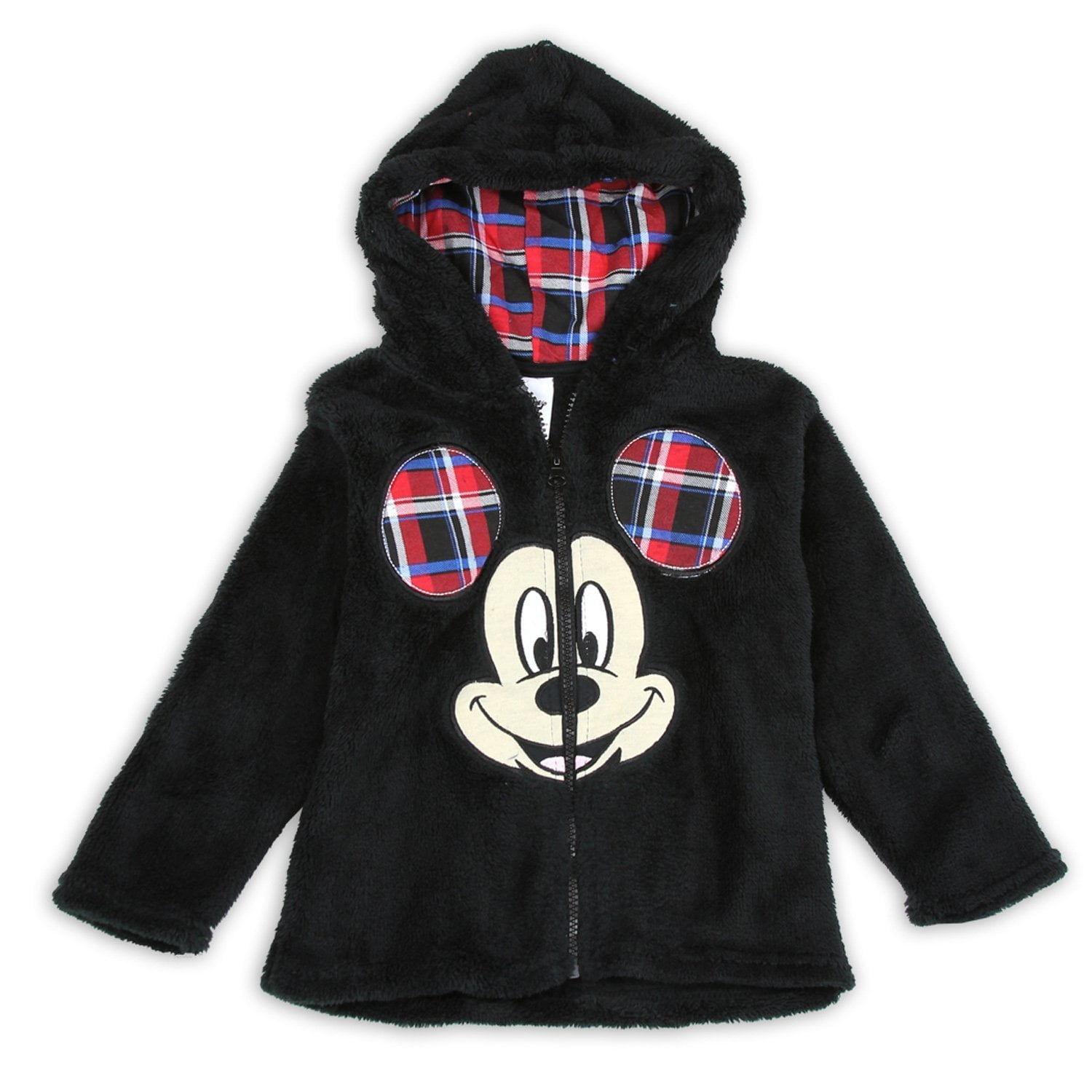 Disney Little Boys Mickey Mouse Plush Zip Hoodie Jacket 2T - Walmart.com