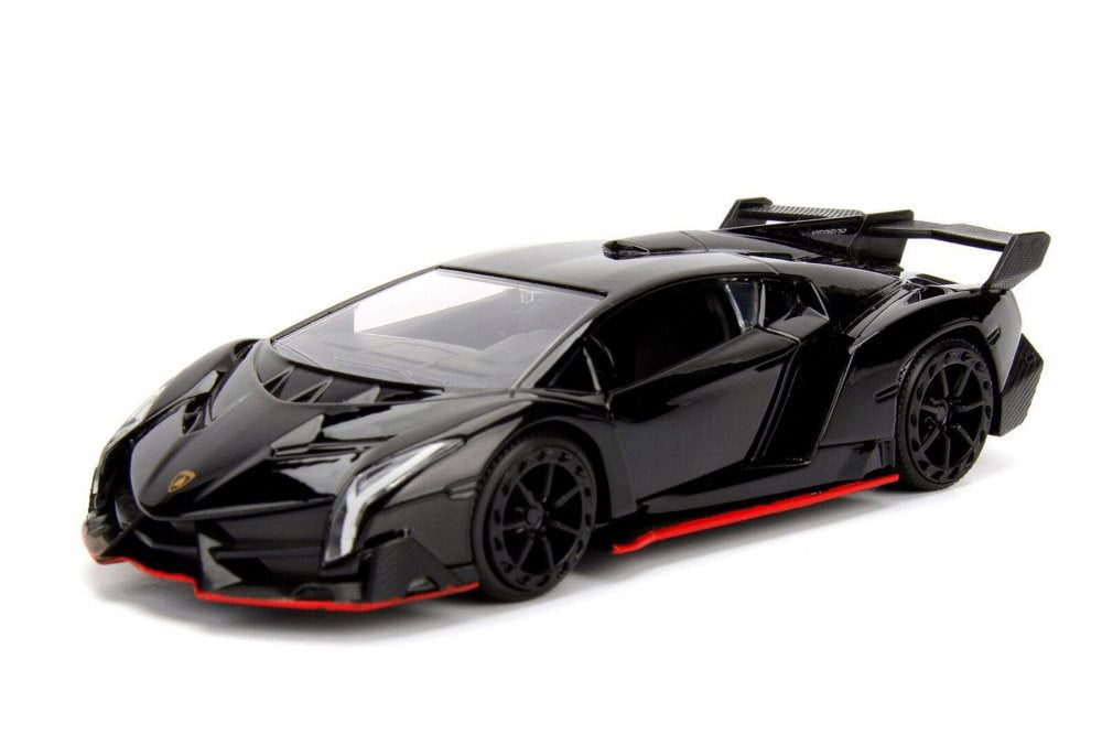 2017 Lamborghini Veneno Hard Top, Black - Jada 30104DP1 - 1/32 Scale Diecast Model Toy Car