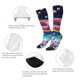 thumbnail image 3 of Balery Starry Sky Colorful Donut Calcetines novedosos Calcetines deportivos Calcetines hasta la rodilla Calcetines de algodón Calcetines originales y geniales, 3 of 6