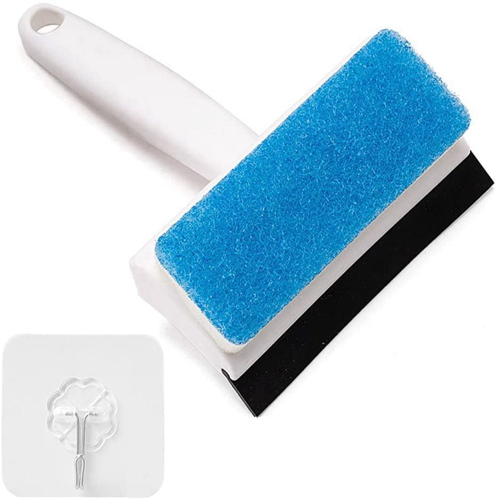 Multifunction Table Cleaning for Shower Doors Sponge&PP Glass Door Brush Bathroom Window