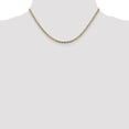 thumbnail image 6 of Solid Gold 14K 3mm Tri-color Pav Valentino with Lobster Lock Chain - 26", 6 of 9