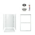 thumbnail image 3 of Sterling 7226-5475DRC Accord Vikrell Alcove Shower Wall, Base, And Door Kit, 36-in L x 48-in W x 77-in H, Deep Bronze with Clear Glass, 3 of 3