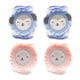 thumbnail image 1 of Las rodilleras para bebés de 4 piezas son adecuadas para que los niños pequeños gateen. Protectores elásticos antideslizantes en rodillas y piernas., 1 of 5