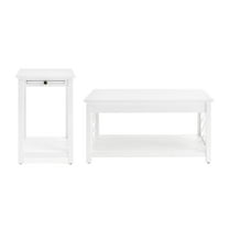 Alaterre Coventry 36" Coffee Table and End Table with Tray Shelf