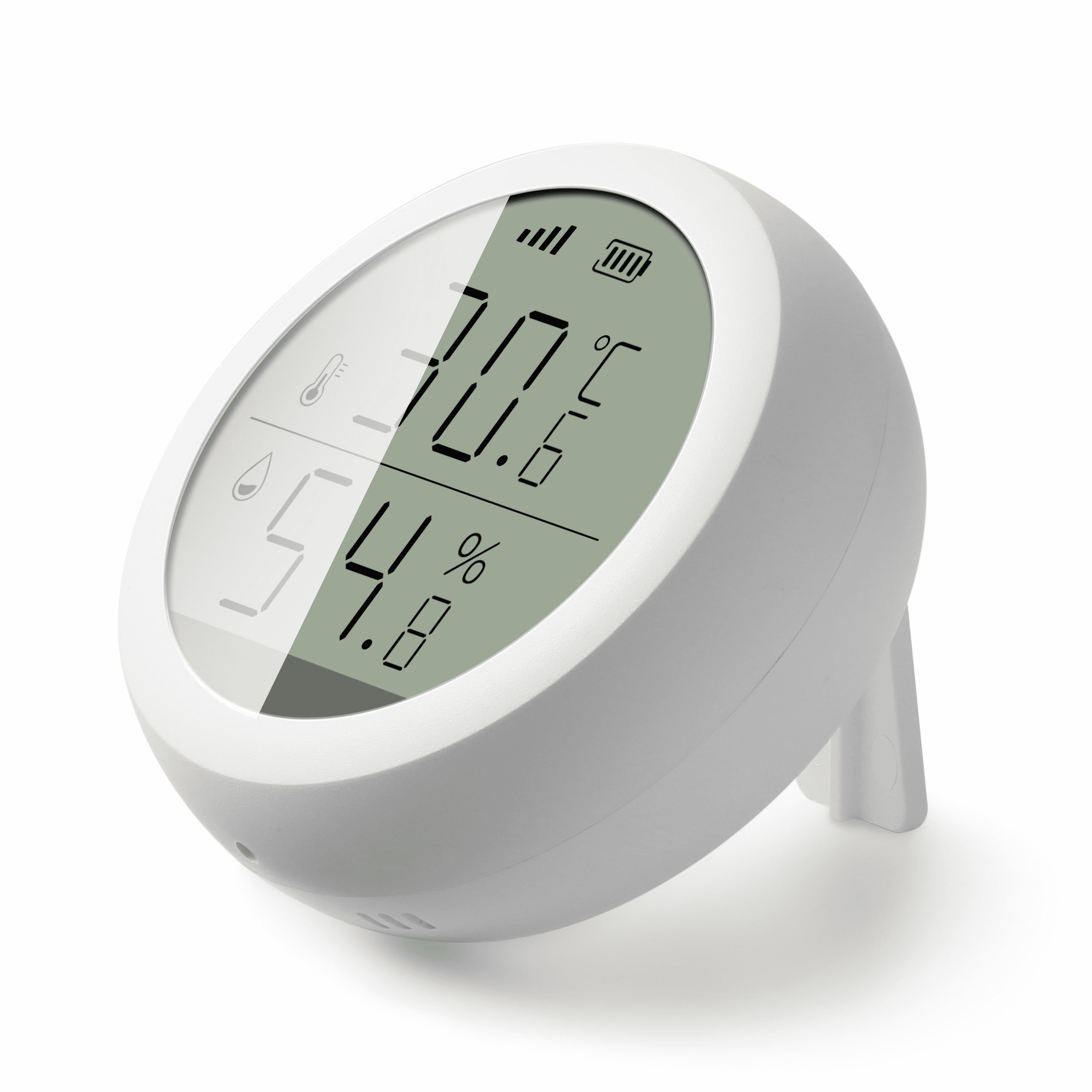 VEAT00L Zigbee Thermometer Hygrometer,TUYA Wireless Temperature Humidity Sensor with Electronic Ink Display, App Notification Alert,Free Data Storage Export,Digital Remote Monitor for Home Pet Garage