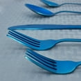 thumbnail image 6 of Elyon Tableware Elyon Luly Mirror Colored Stainless Steel Flatware Set 20 Pieces Blue, 6 of 7