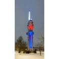 thumbnail image 2 of Zizkov Television Tower at night  Prague  Bohemia  Czech Republic Poster Print by Panoramic Images, 2 of 2