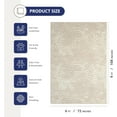 thumbnail image 2 of Abani Terra Cream 6' x 9' Area Rug for Living Room, Bedroom - Geometric Lines Pattern - Durable & Easy to Clean, 2 of 10