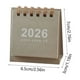 thumbnail image 3 of Seyotauo Mini Desk Calendar, 2025-2026 Small Desk Calendar, October 2025 to December 2026, 15 Monthly, Mini Standing Flip Calendar, Thick Paper Twin-Wire Binding, Desktop Calendar for Office or Home, 3 of 6