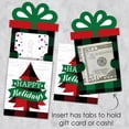 thumbnail image 3 of Big Dot of Happiness Holiday Plaid Trees - Buffalo Plaid Christmas Party Money and Gift Card Sleeves - Nifty Gifty Card Holders - 8 Ct, 3 of 8