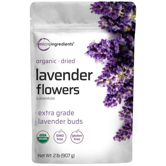 Flores de lavanda secas orgánicas culinarias, 1 kg | Microingredientes