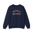 thumbnail image 3 of Favorite Daughter Sweatshirt, Funny Daughter Graphic, Cozy Fall Crewneck, Cute Family Apparel, 3 of 6