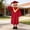 j3-Red, variant on LIIPEE Boys Girls Unisex Kindergarten Graduation Cap And Gown For Kids Long Sleeve Loose Fit Doctoral Robe Cute Comfortable Fashion Uniforms,4-5 Years