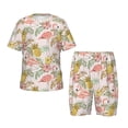 thumbnail image 1 of Balery Tropical Flamingo Pineapple Conjunto de Pijama Infantil de Manga Corta con Estampado – Ropa de Dormir de Algodón Suave-X-Large, 1 of 6