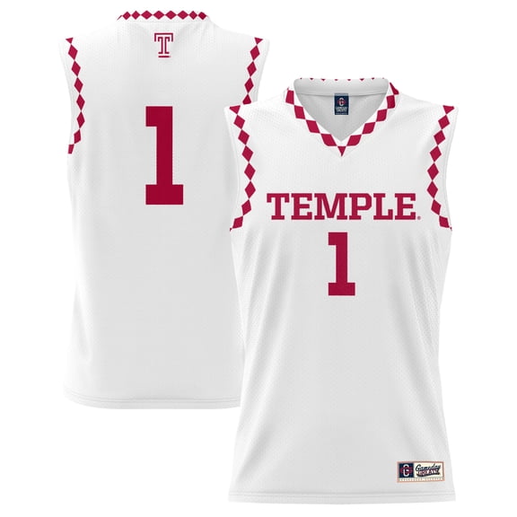 Unisex GameDay Greats #1 White Temple Owls Lightweight Men's Basketball Fashion Jersey