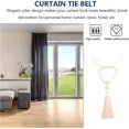 thumbnail image 3 of 2pcs Cotton Curtain Holdbacks Macrame Curtain Tie Rope Boho Window Drapes Holder Strap Farmhouse Drape Tie Cord Beige, 3 of 7