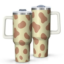 1pc ox 40oz Tumbler with Straw & Handle - Insulated Stainless Steel Cup | Holiday Gift for Man Women (Christmas, Valentine's, Birthday)