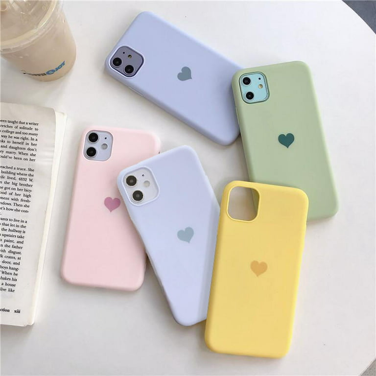 Cell Phone Cases For iPhone 11,Silicone Gel Rubber Shockproof Case Ultra  Thin Fit Case Slim Matte Surface Cover For iPhone 11 - Yellow