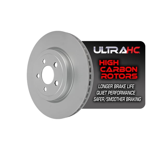 UltraHC Coated High Carbon Brake Rotor, Front UR001361, Dodge Charger 2021-2006