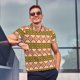 thumbnail image 4 of Fotbe Aztec Camiseta Polo de Golf para Hombre con Estampado – Camisa Deportiva Transpirable con Cuello Abotonado-Medium, 4 of 6