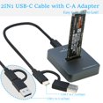 thumbnail image 3 of Adaptador de lector NVMe a USB-C de estación de acoplamiento M.2 a USB RIITOP, 3 of 7