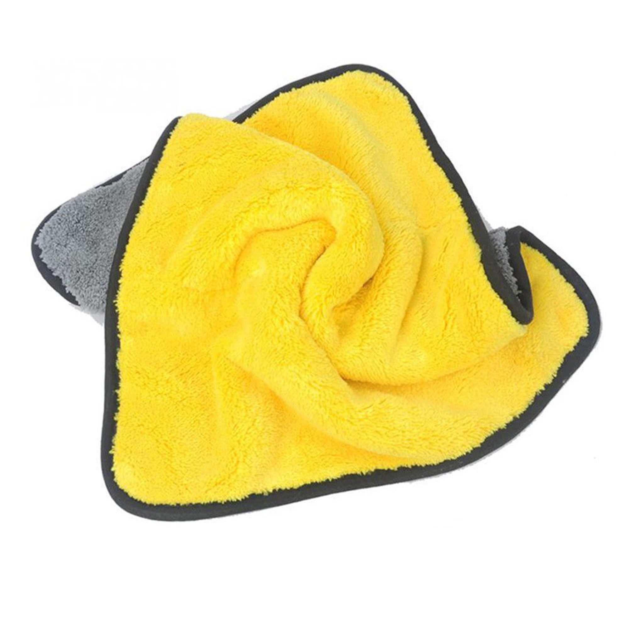 Thick Car Microfiber Towel Car Wash Cleaning Drying Cloth Home Kitchen 45*38cm 