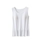 thumbnail image 2 of Blusa de pijama de manga corta para mujer, lisa, informal, a la moda, con cuello redondo, sin mangas, para dormir, pijamas para mujer, 2 of 3