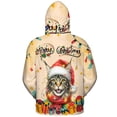 thumbnail image 2 of Merry Christmas Santa Maine Coon Scarf Twinkling Lights Xmas Holiday All Over Print 3D Hoodie Unisex Merch Hoodies Cat Lover Kitten Owner Gifts - 00022, 2 of 6