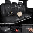 thumbnail image 4 of Premium Car Seat Covers for Chevy 99% Car Models,Breathable Leather Seat Covers for Chevy,Waterproof Anti-slip Car Seats Cushions for 5 Seats(Black), 4 of 8