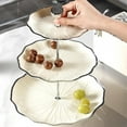 thumbnail image 5 of Multi Layer Fruit Tray with Elegant Flower Design, Versatile Snack and Dessert Server for Parties or Home Use, 1 Piece Set, Easy to Clean, Perfect for Entertaining, 5 of 5