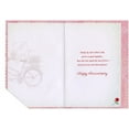 thumbnail image 2 of Designer Greetings Kitten and Bear Riding Red Bicycle Die Cut Scalloped Edge Anniversary Congratulations Card for Couple, 2 of 2