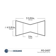 Five Oceans Marine Boat Trailer Yellow Bow Roller Poly, 3-Inch - FO2457