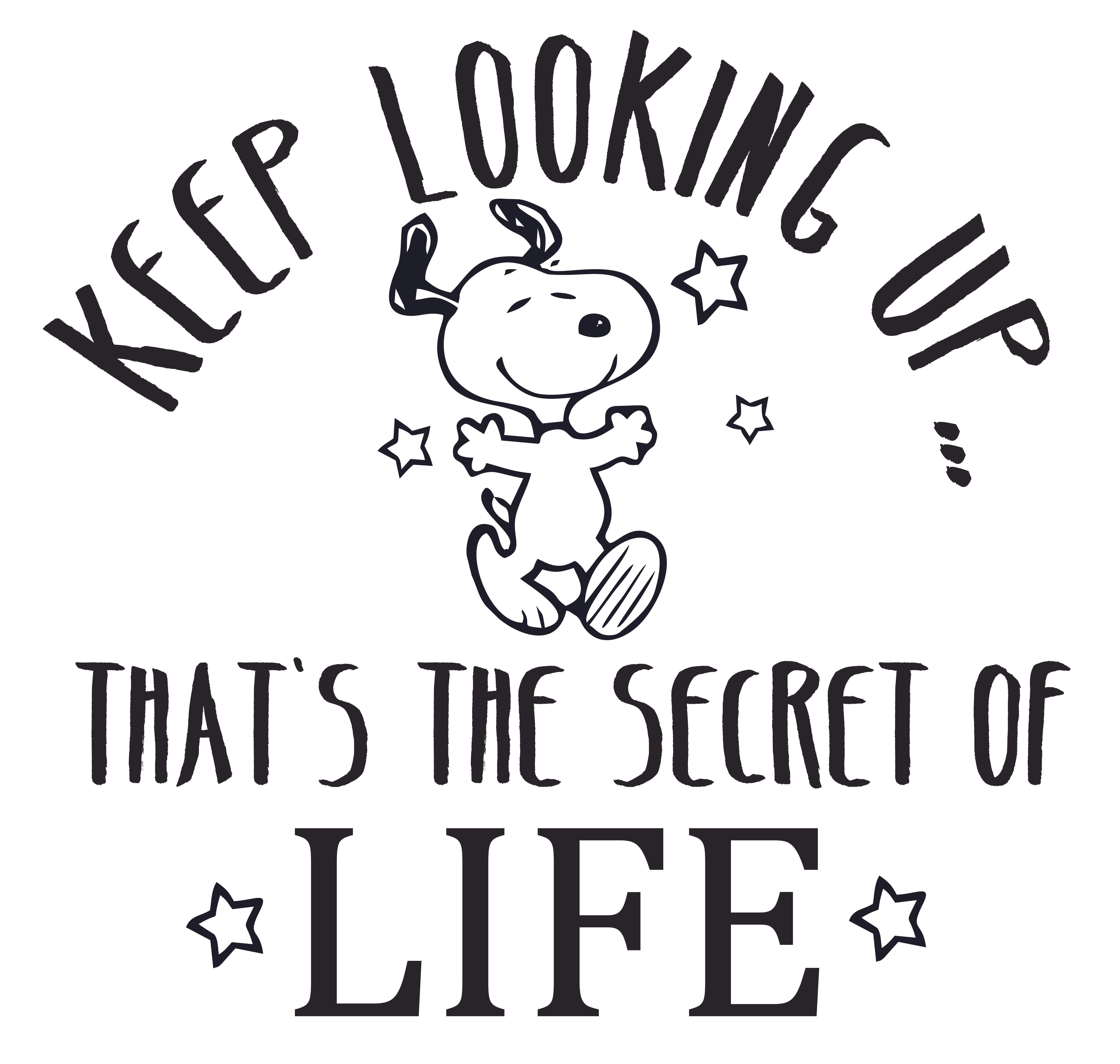 Adhesive Snoopy Wall Art Vinyl Decoration Quotes 19 X Diy Stick And Peel Inspirational Home Bedroom Living Room Decal Sticker Quotes Keep Looking Up That S The Secret Of Life