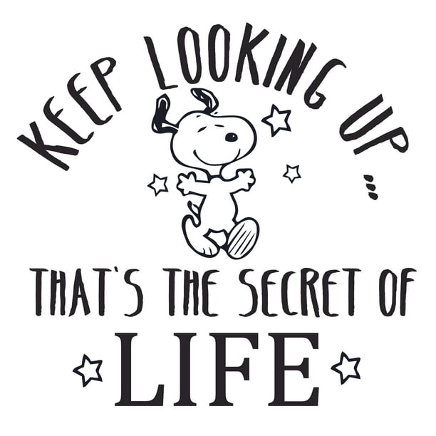 Adhesive Snoopy Wall Art Vinyl Decoration Quotes 19 X Diy Stick And Peel Inspirational