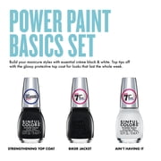 Sinful Colors Power Paint Nail Polish, 2640 Strengthening Top Coat, 0.5 fl oz.