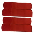 thumbnail image 4 of Colaxi Ensemble de 4 Pcs Support de Protection pour Tibia Ensemble de Protection de Soccer Portable pour Adultes Manchon de Compression Léger pour Cheville pour Basketball Rouge, 4 of 8
