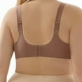 thumbnail image 3 of ZhiFeng Bras Women Women's Underwear Push up Bras Solid Color Comfy Stylish Brassiere Lady Plus Size Casual Wear Coffee XXXXL, 3 of 6