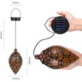 thumbnail image 5 of Luz solar para farol, luces colgantes para jardín al aire libre, lámpara de metal, decoración de patio, arte de patio de metal, accesorios de jardín, decoraciones para exteriores para porche, patio,, 5 of 5
