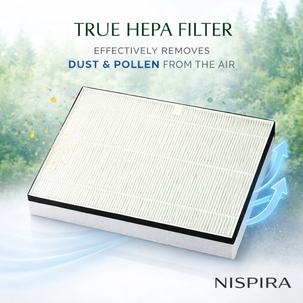 Nispira HEPA Filter for IKEA STARKVIND Air Purifier Table Replacement, 1 Pack
