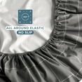 thumbnail image 5 of Bare Home Luxury 1800 Collection Fitted Sheet, Ultra-Soft, Deep Pocket, Queen, Grid - Gray/White, 5 of 6