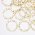 thumbnail image 1 of 5Pcs Light Gold Alloy Ring Pendants DIY Pendant Charms Metal Pendant Decoration Ring Pendant Jewel for Women DIY Necklace Bracelet Earrings Jewelry Making 33x33x2mm Hole: 2mm, 1 of 2