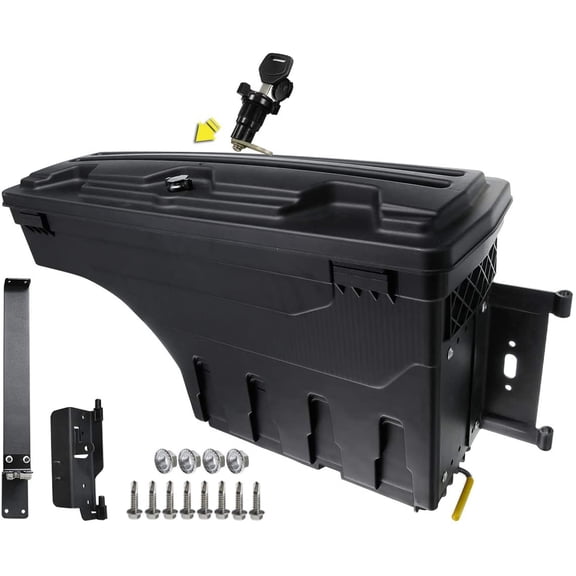 A-Premium Truck Bed Storage Box Case Tool Box Compatible with Dodge Ram 1500 2500 3500 2002-2018 Rear Passenger Side