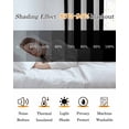 thumbnail image 5 of Black Striped Blackout Curtains for Bedroom/Living Room, Thermal Insulated Kitchen Curtains, Modern Farmhouse Black and White Stripes Grommet Darkening Window Treatment Drapes 42"x63"x2, 5 of 8