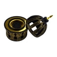 thumbnail image 3 of Calligraphy Style Closed Incense Bakhoor Burner - Black and Gold, 3 of 6