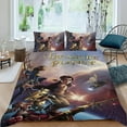 thumbnail image 2 of Planeta del Tesoro Conjunto de sábanas temático, trío de piezas, cómodo y amigable con la piel, diseño único, regalo de decoración para el hogar para familiares, amigos y fans,173cm *218cm, 2 of 6