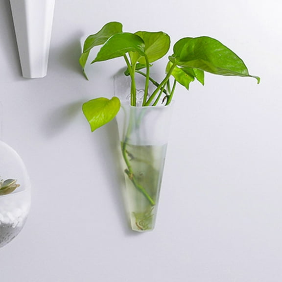 Raindrops 2Pcs Durable Material Wall Plant Holder Elegant Hanging Flowerpot for Indoor Plants 5.89X2.75X1.77in