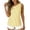 Yellow, variant on RQYYD Womens Sleeveless Asymmetric Neck Tops Casual Striped Blouses Button Front Tank Tee Shirts Daily Clothes