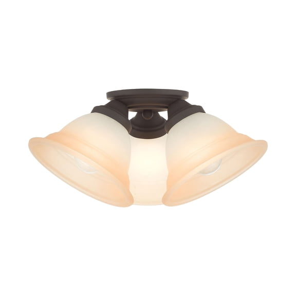 Livex Lighting - Wynnewood - 3 Light Flush Mount in Traditional Style - 16