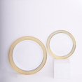 thumbnail image 5 of BalsaCircle 10 Round 7 in Beige Rose Gold Disposable Salad Plastic Plates Spiral Trim Party Tableware Decorations Supplies, 5 of 8