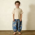 thumbnail image 2 of XUNKUSGA Cute printed loose-fitting casual pants for boys and girls,Blue,7 Years, 2 of 9